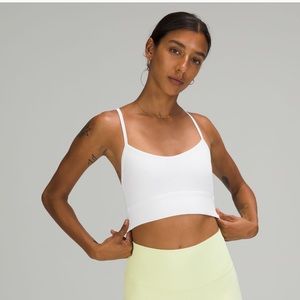 Lululemon Flow Y Bra Longline White size 6